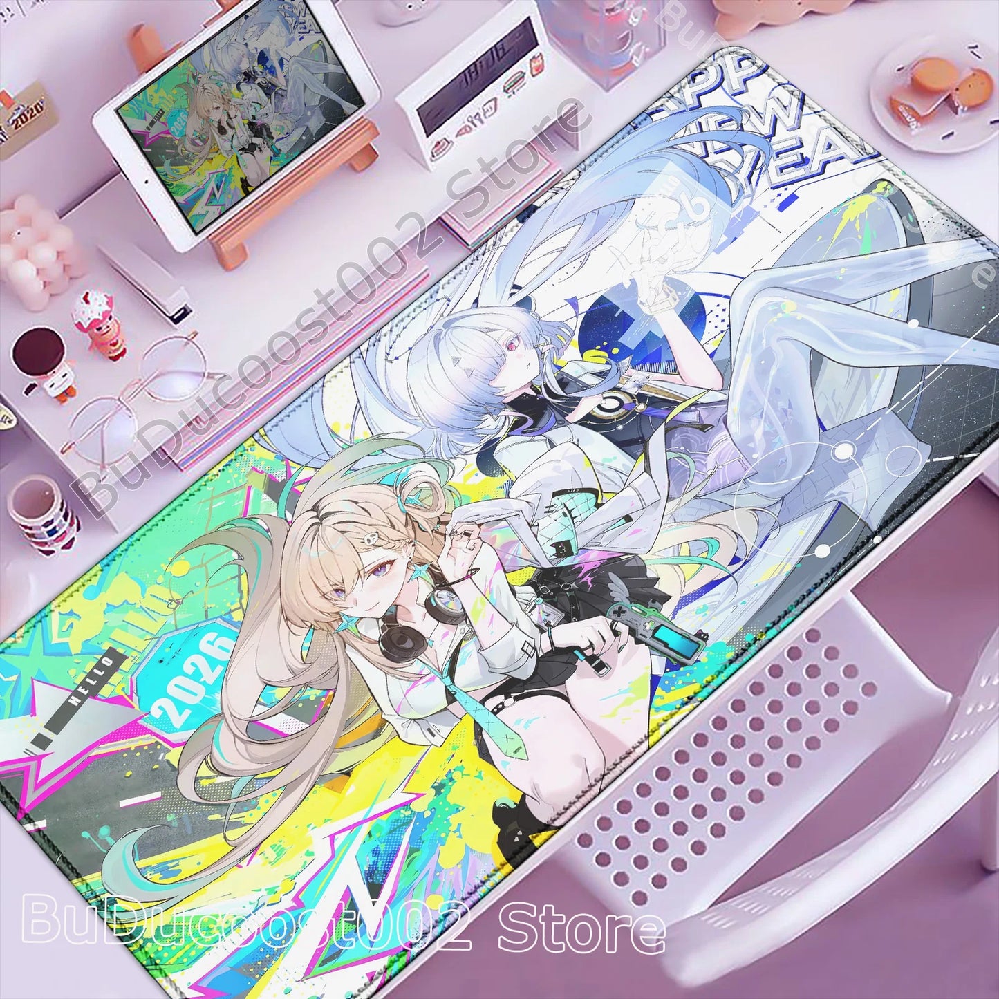 Wuthering Waves Anime Gaming Mouse Pad — Geniş Masa Matı