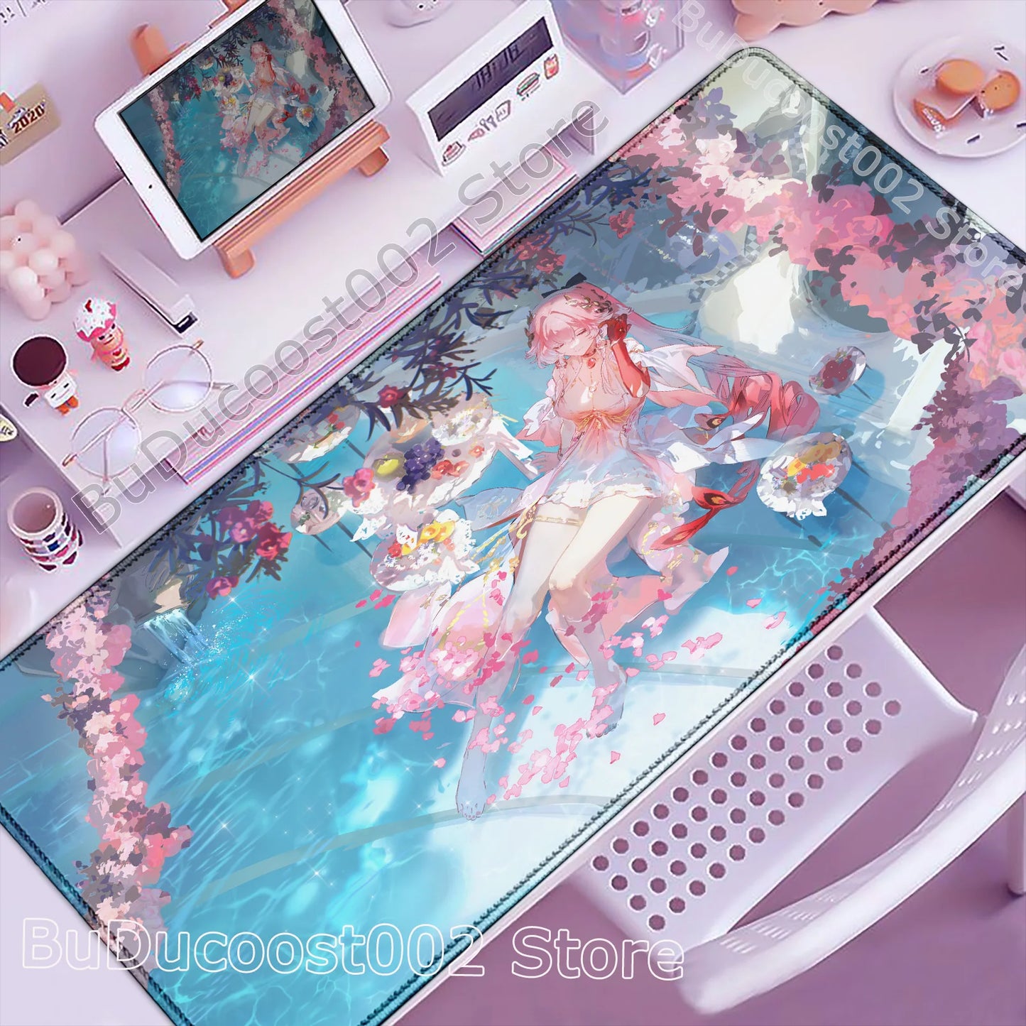 Wuthering Waves Anime Gaming Mouse Pad — Geniş Masa Matı