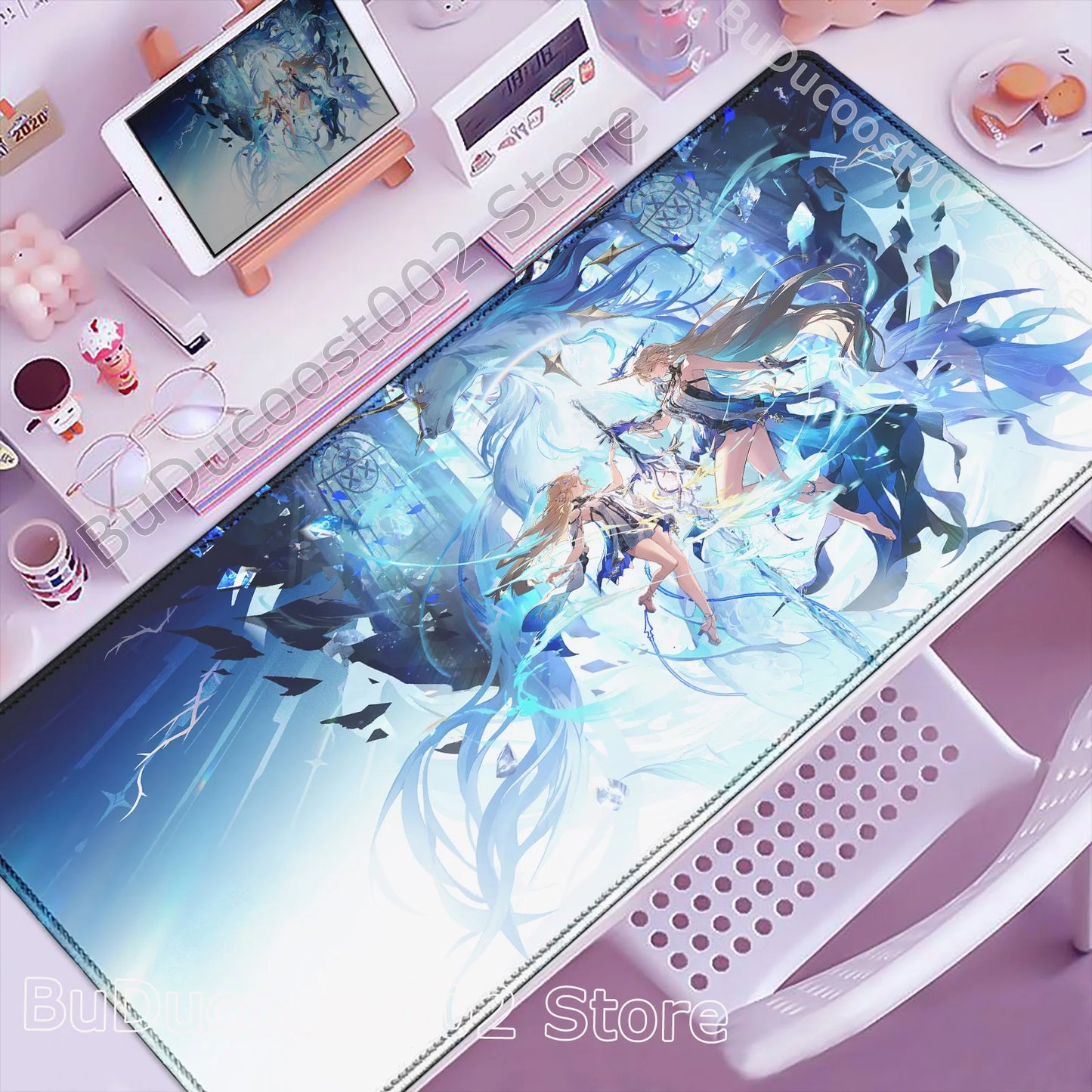 Wuthering Waves Anime Gaming Mouse Pad — Geniş Masa Matı