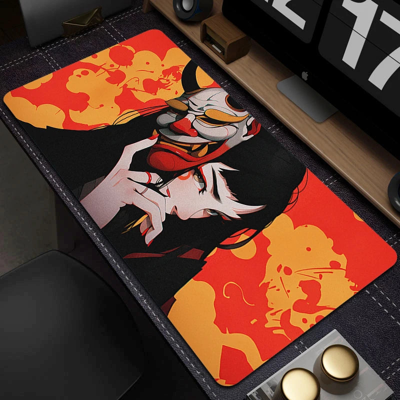 Oni Şeytan Maskesi Anime Geniş Mouse Pad