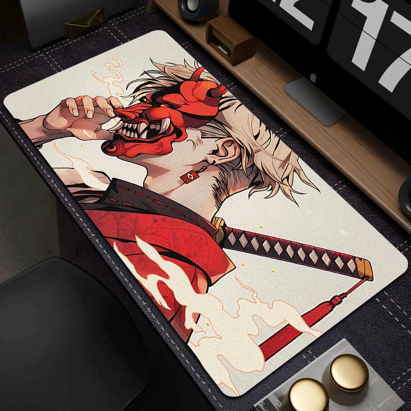 Oni Şeytan Maskesi Anime Geniş Mouse Pad