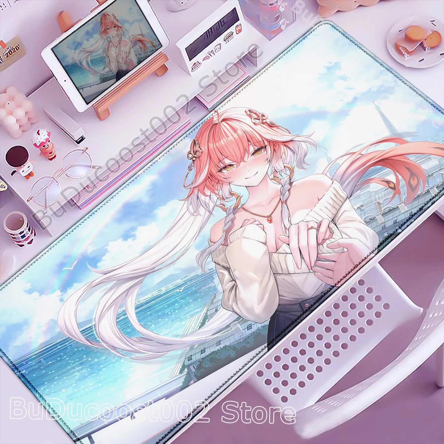 Wuthering Waves Anime Gaming Mouse Pad — Geniş Masa Matı