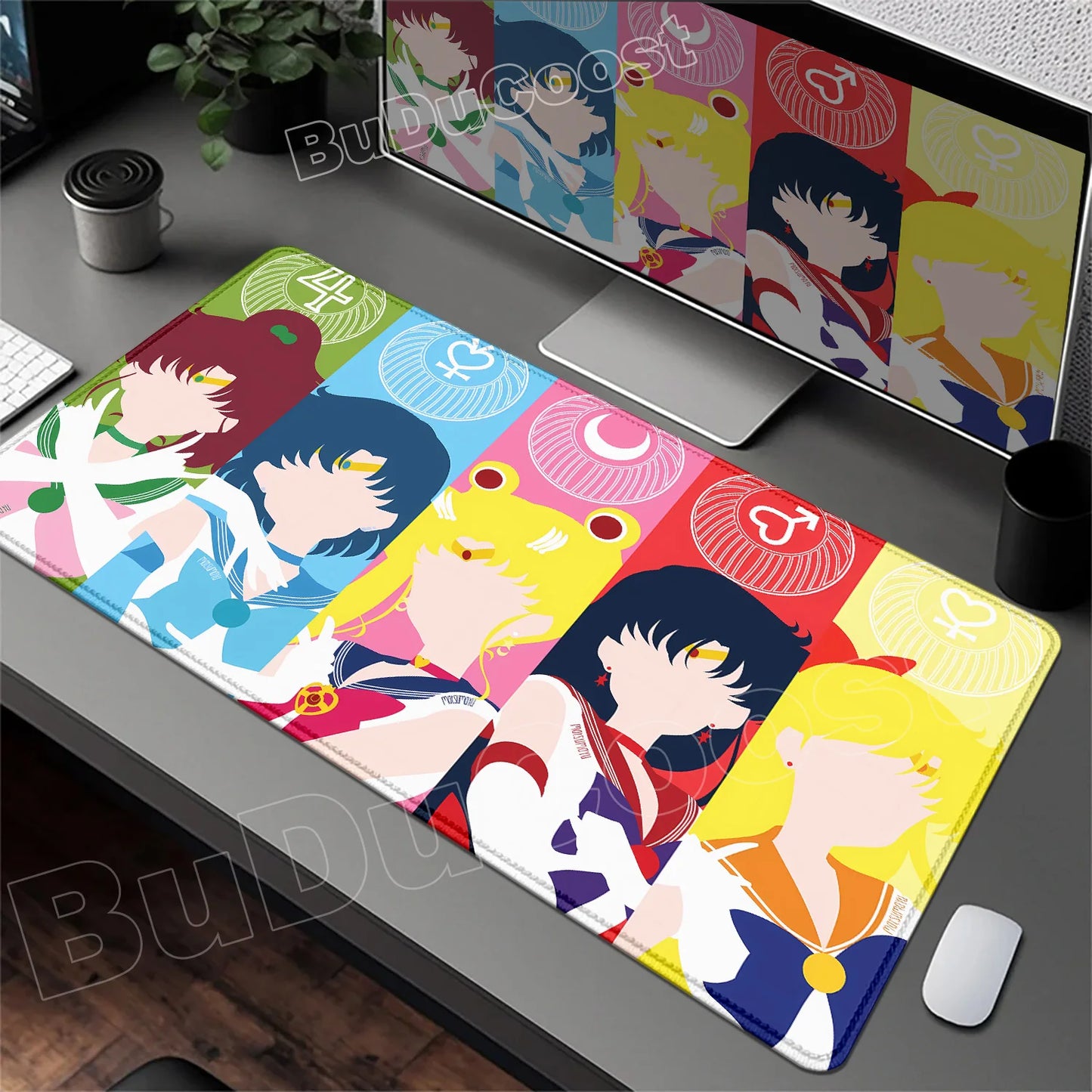 Sailor Moon Anime Geniş Mouse Pad