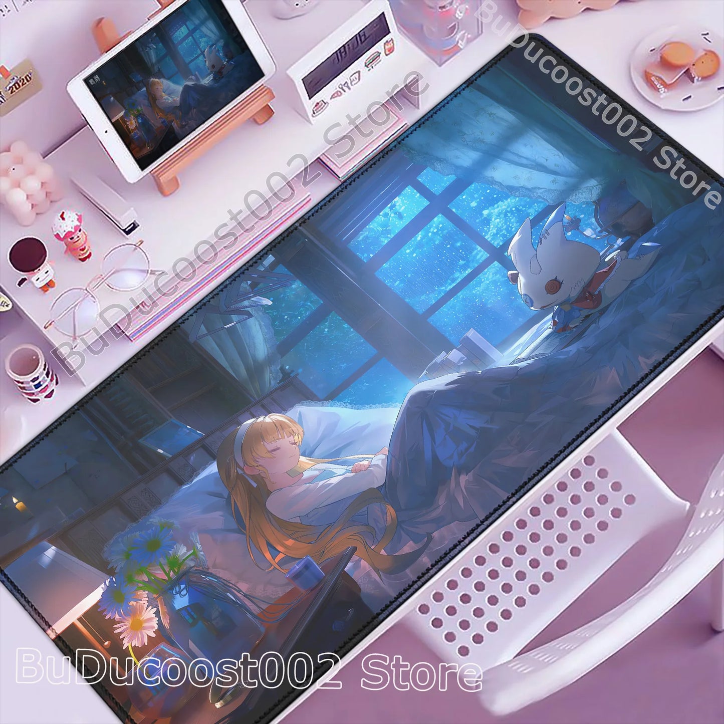 Wuthering Waves Anime Gaming Mouse Pad — Geniş Masa Matı