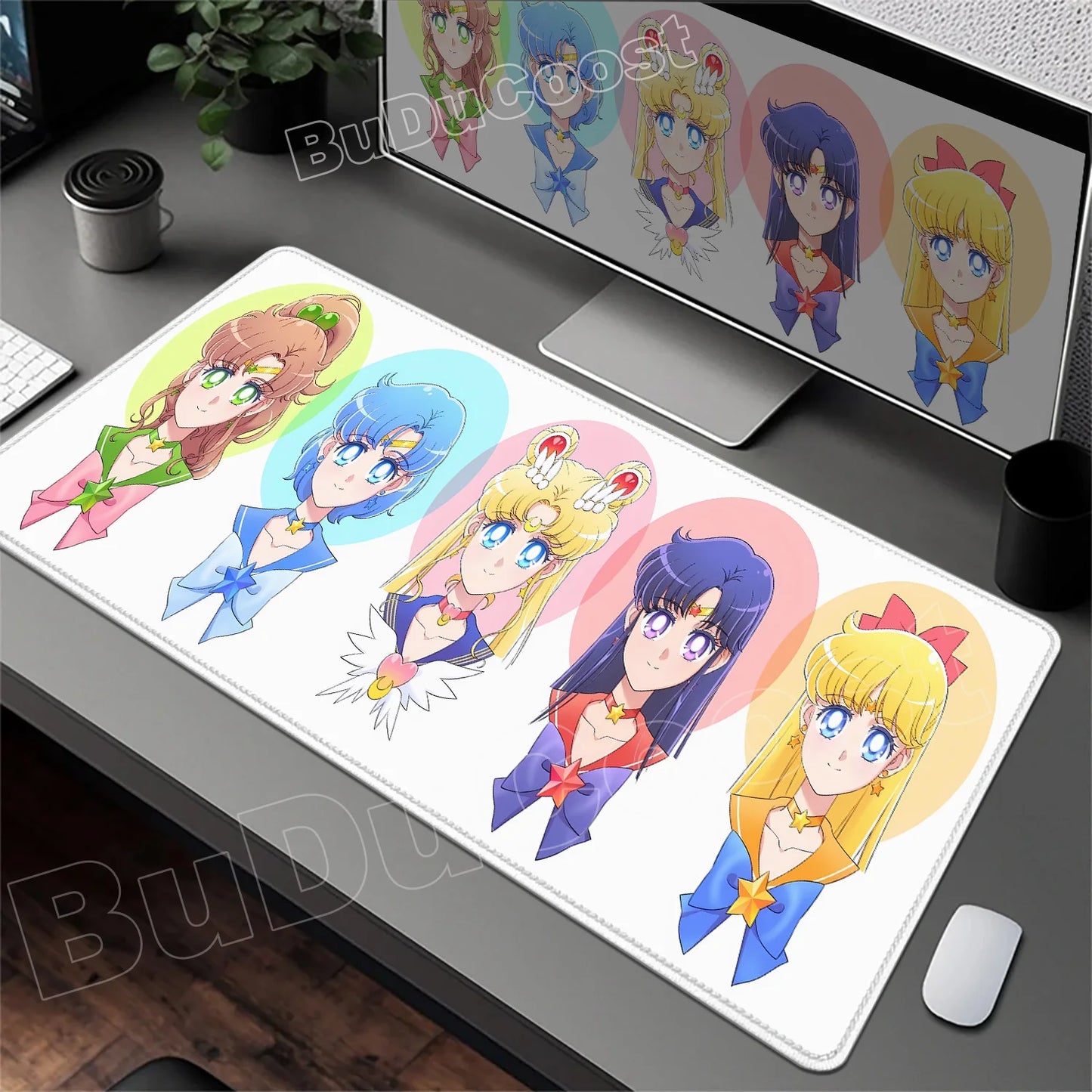 Sailor Moon Anime Geniş Mouse Pad