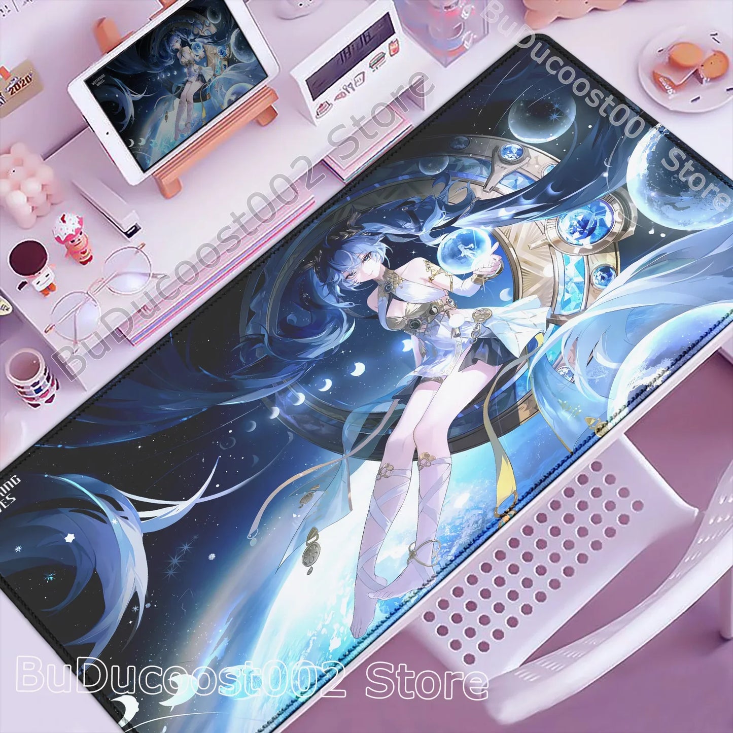 Wuthering Waves Anime Gaming Mouse Pad — Geniş Masa Matı