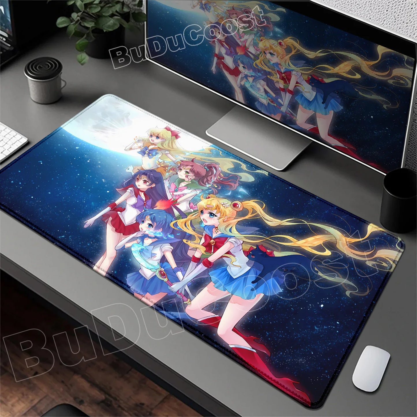 Sailor Moon Anime Geniş Mouse Pad