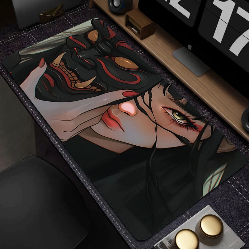 Oni Şeytan Maskesi Anime Geniş Mouse Pad