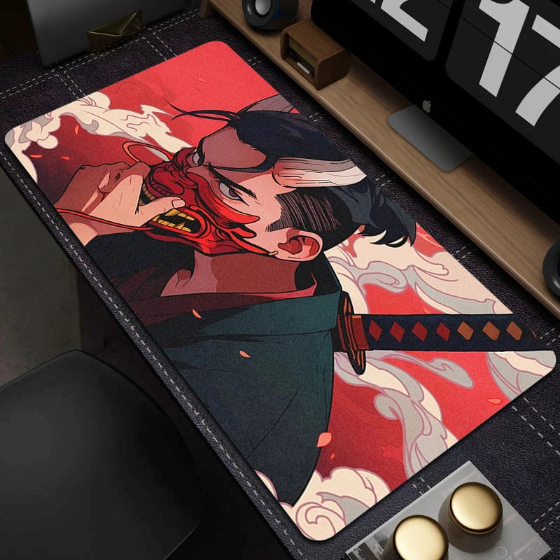 Oni Şeytan Maskesi Anime Geniş Mouse Pad