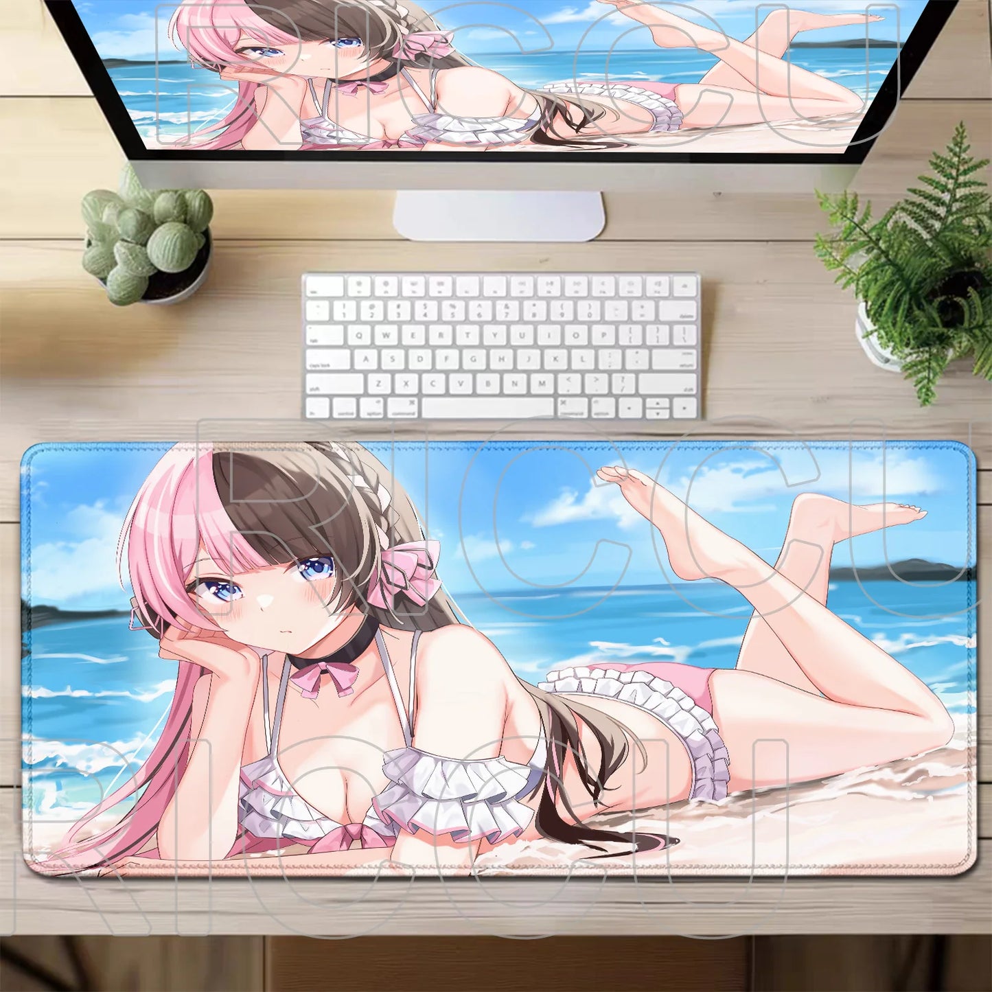 VSPO Hinano Tachibana Anime Geniş Mouse Pad