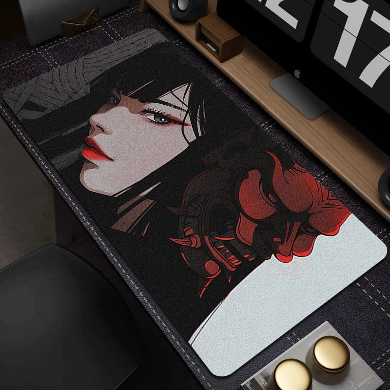 Oni Şeytan Maskesi Anime Geniş Mouse Pad