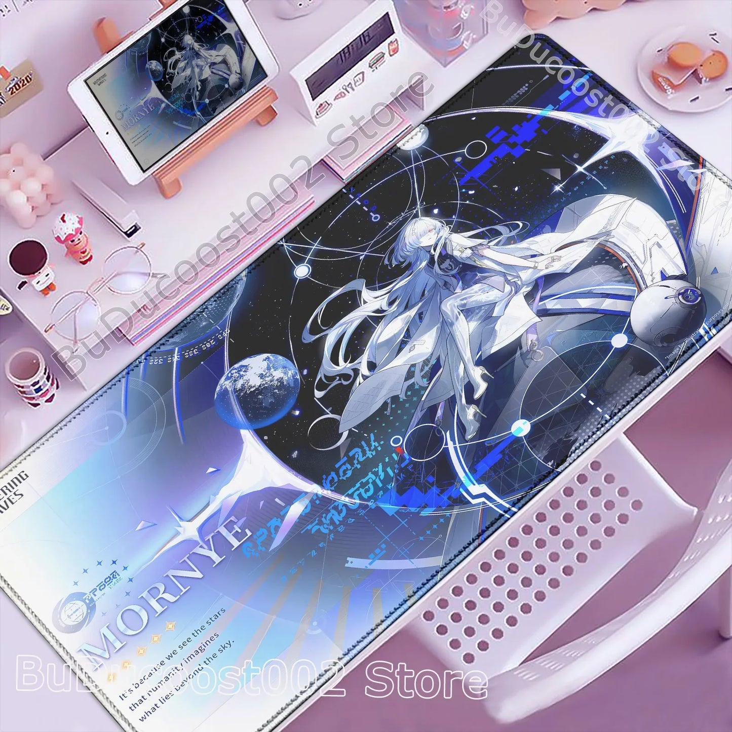 Wuthering Waves Anime Gaming Mouse Pad — Geniş Masa Matı