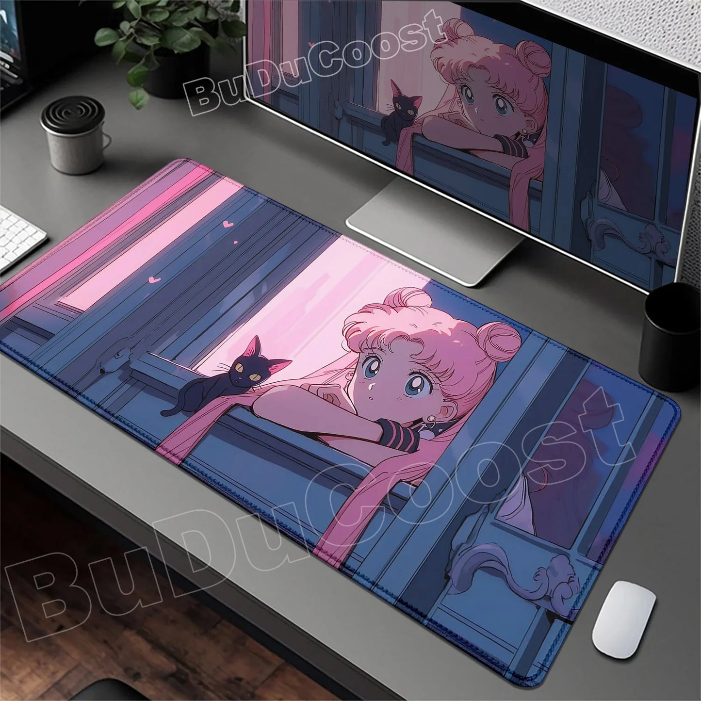 Sailor Moon Anime Geniş Mouse Pad