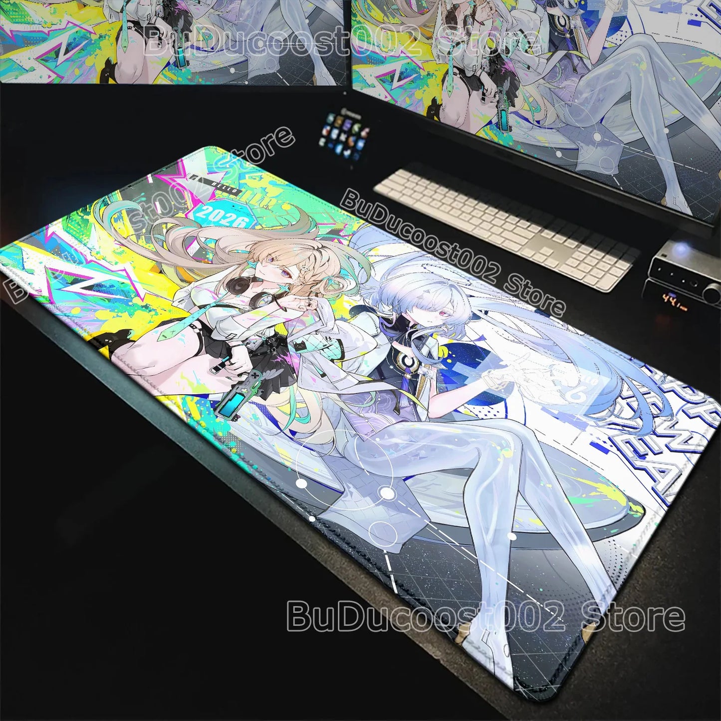 Wuthering Waves Anime Gaming Mouse Pad — Geniş Masa Matı