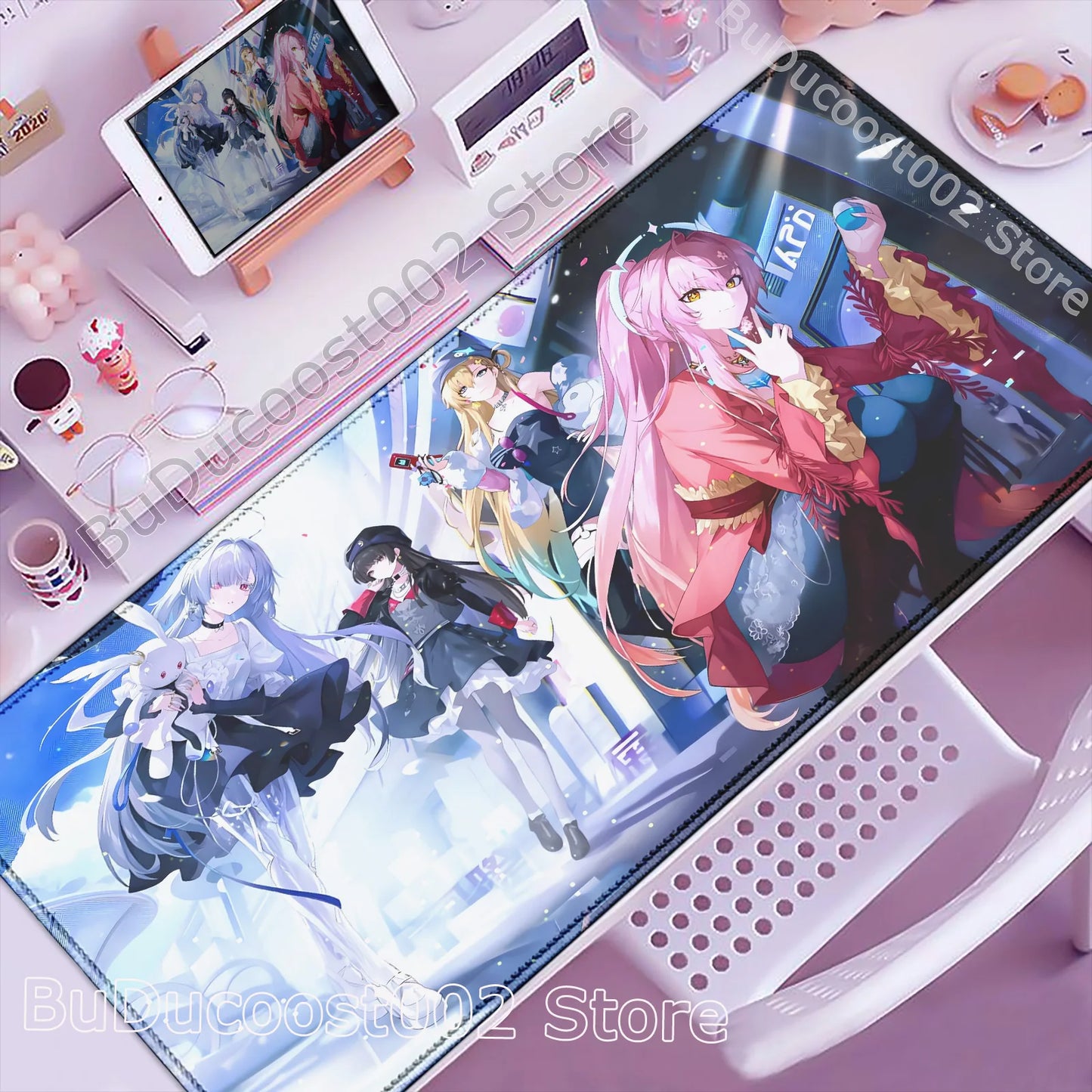Wuthering Waves Anime Gaming Mouse Pad — Geniş Masa Matı