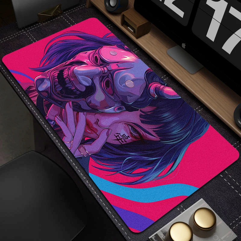 Oni Şeytan Maskesi Anime Geniş Mouse Pad