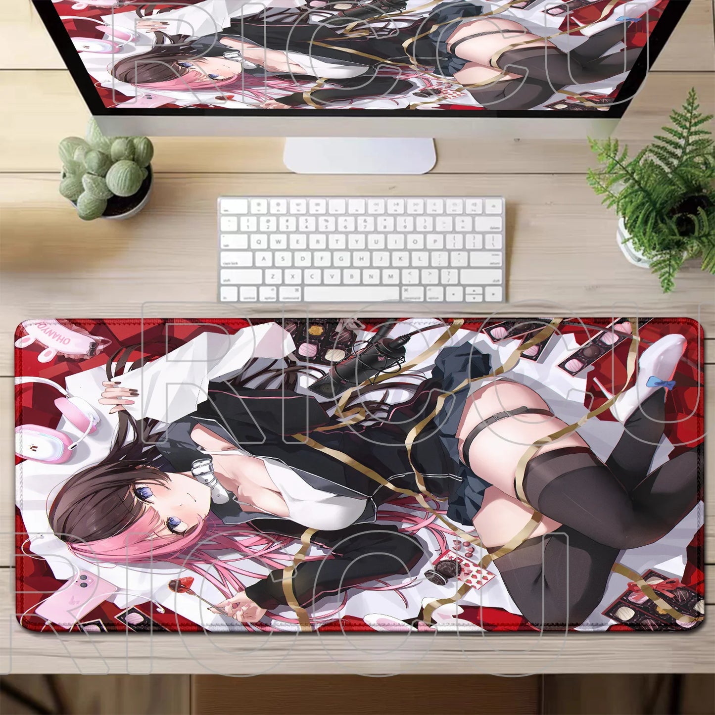 VSPO Hinano Tachibana Anime Geniş Mouse Pad