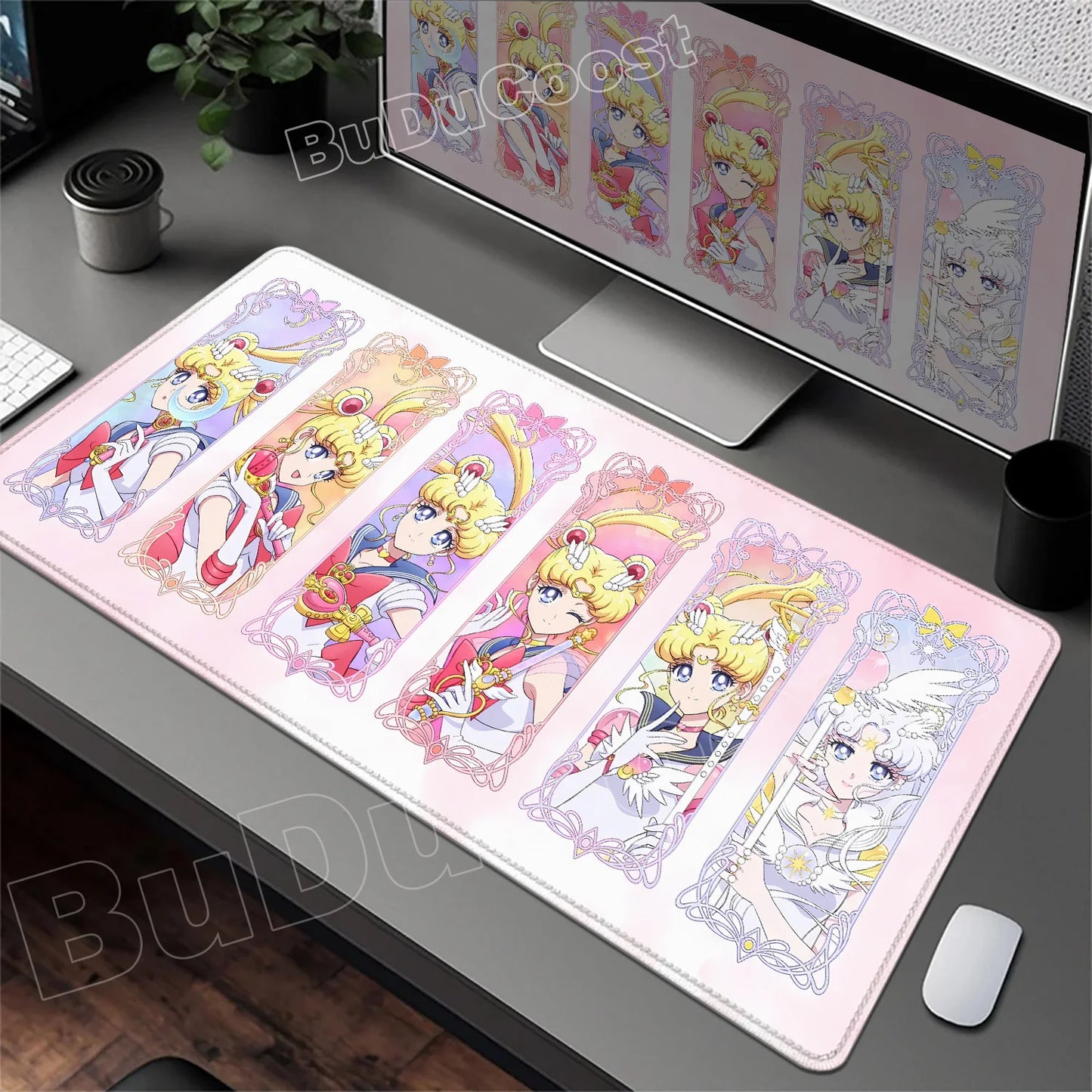 Sailor Moon Anime Geniş Mouse Pad
