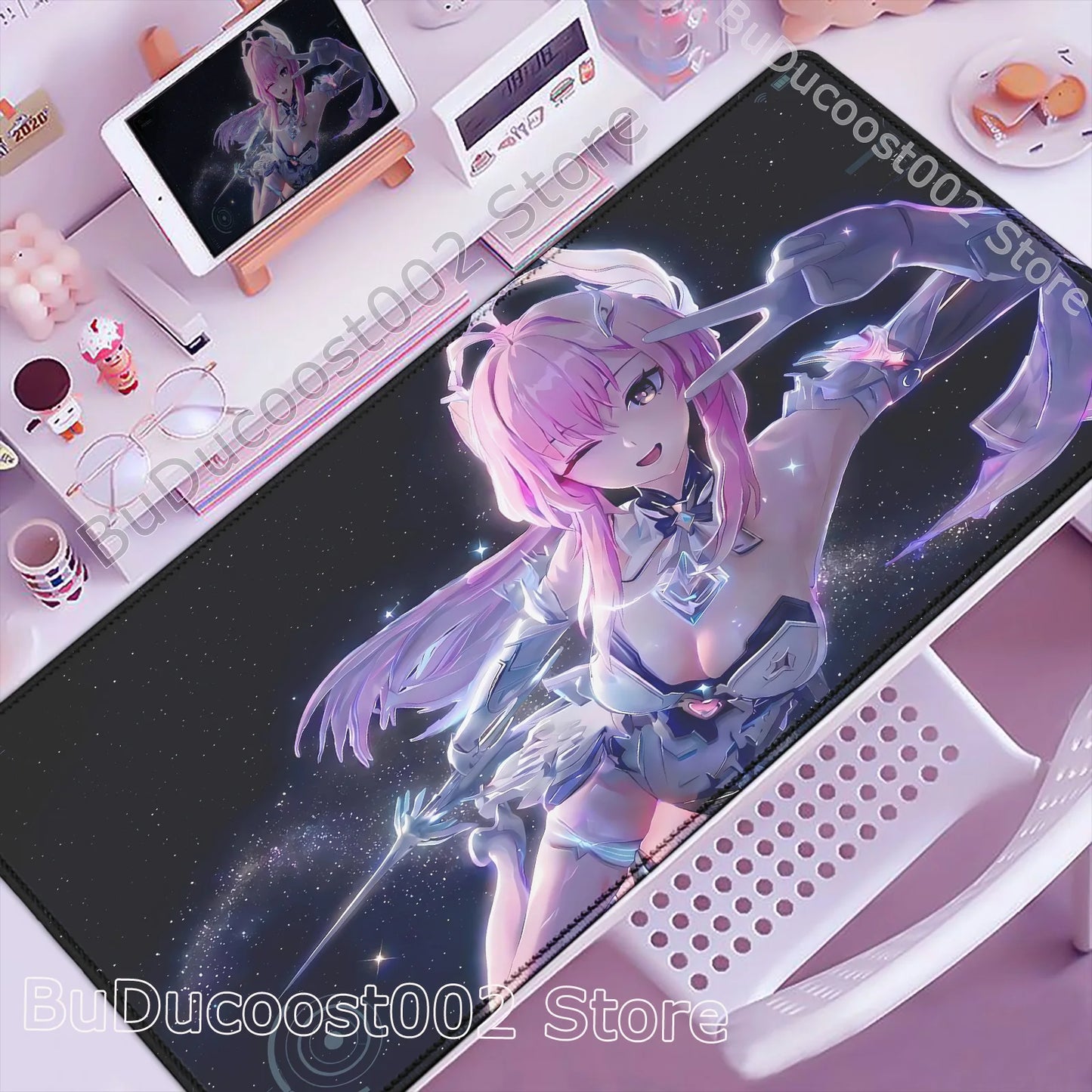 Wuthering Waves Anime Gaming Mouse Pad — Geniş Masa Matı