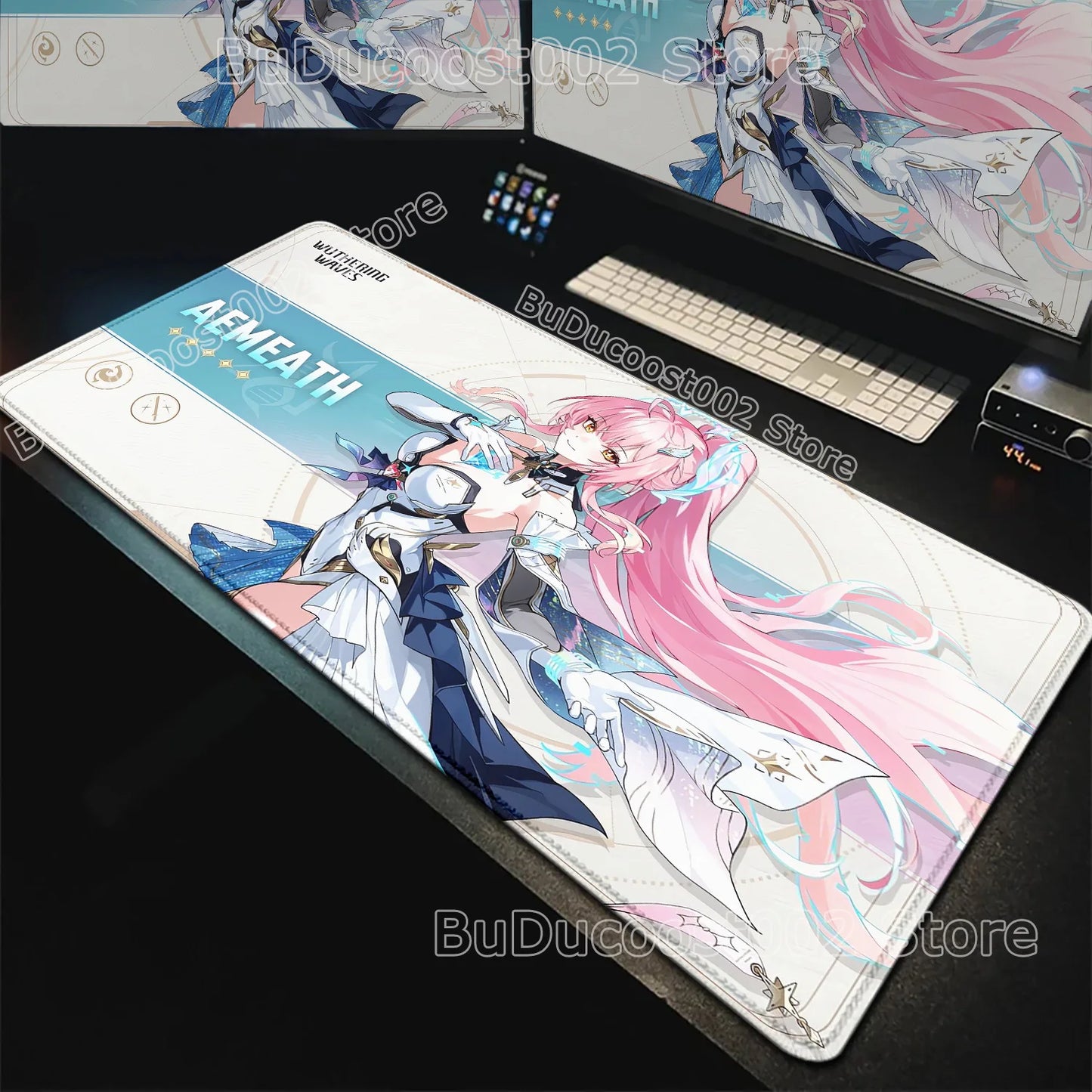 Wuthering Waves Anime Gaming Mouse Pad — Geniş Masa Matı